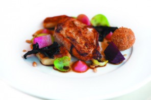Pheasant with confit leg bon-bon, potato gnocchi (Photograph by Jonathan Jacobs)