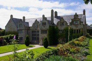 The East front of Trerice, near Newquay, Cornwall