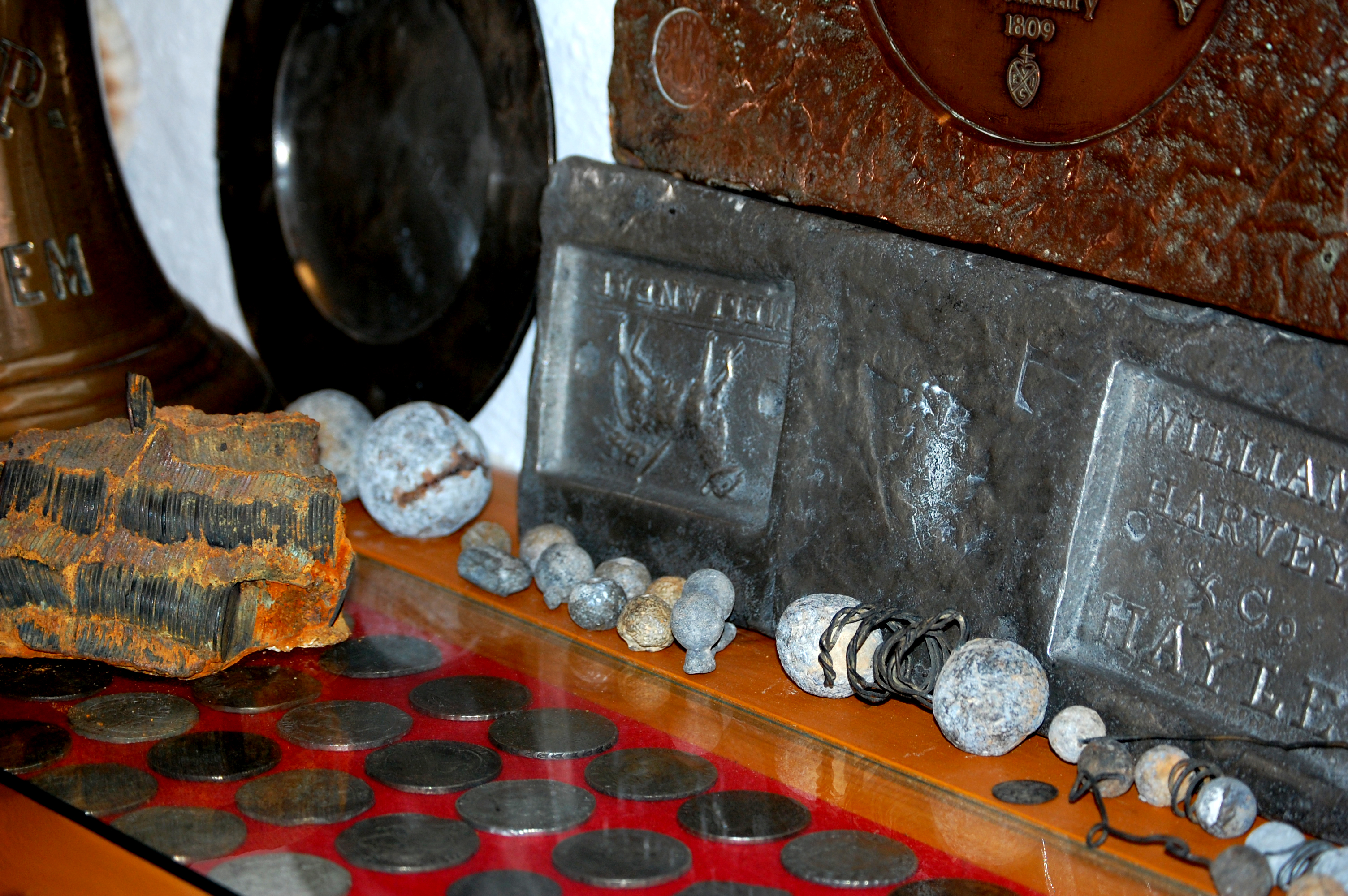 Richard Larn's shipwreck artefacts