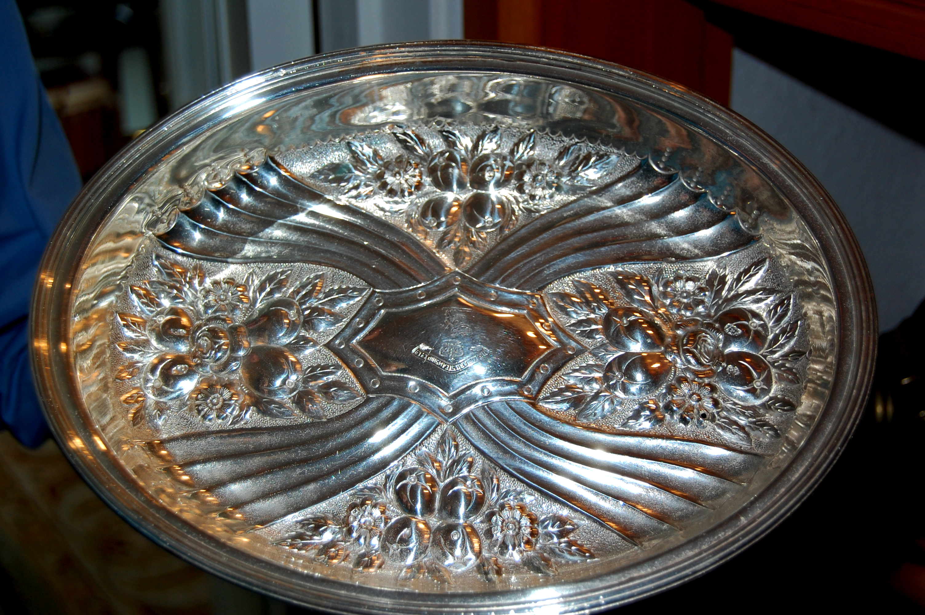 Solid silver plate