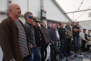 The Fisherman's Friends sing at The Cornish Arms, St Merryn