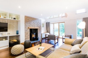 BV houses - sitting room and log burner