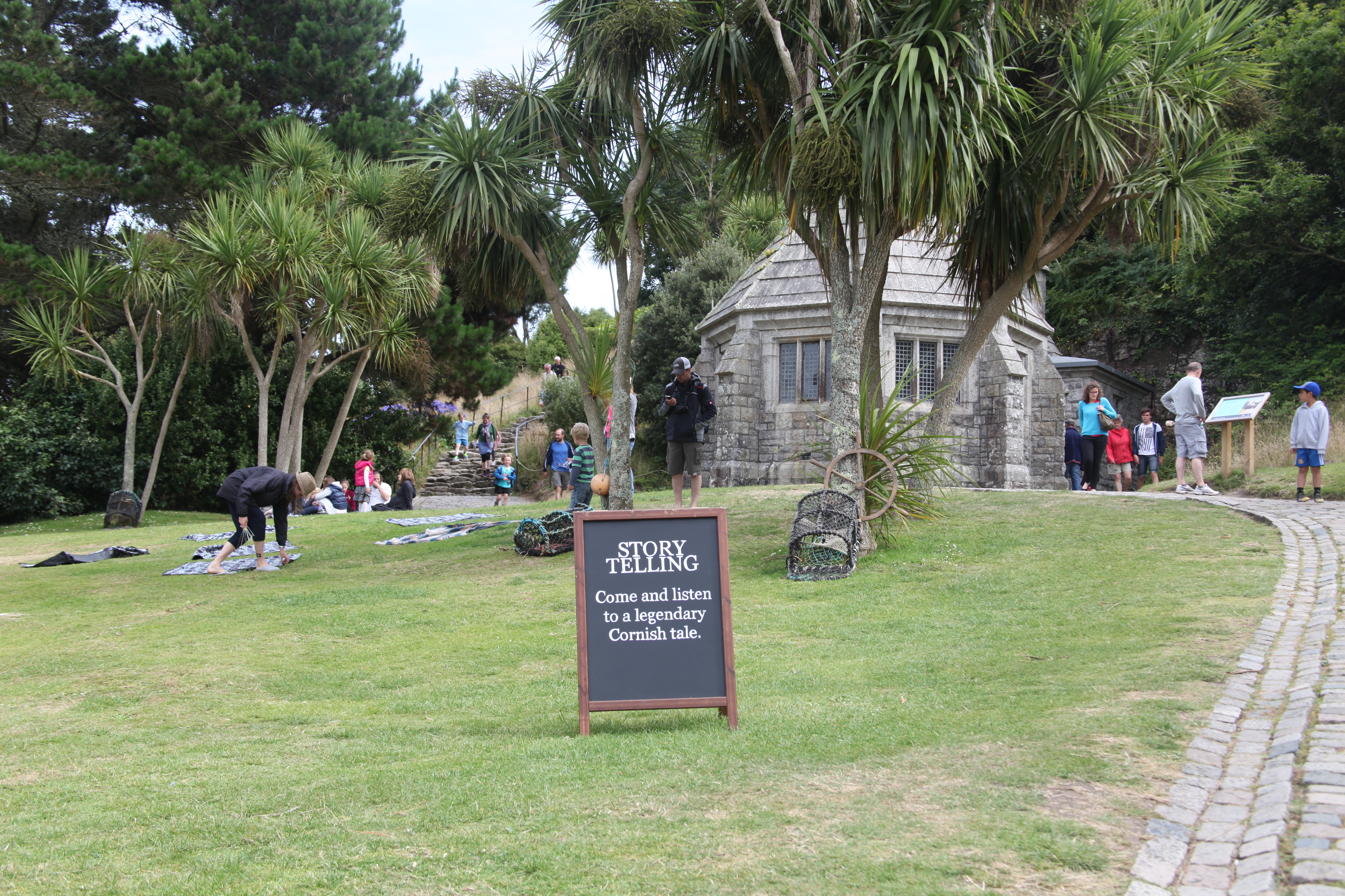 Storytelling on the lawn