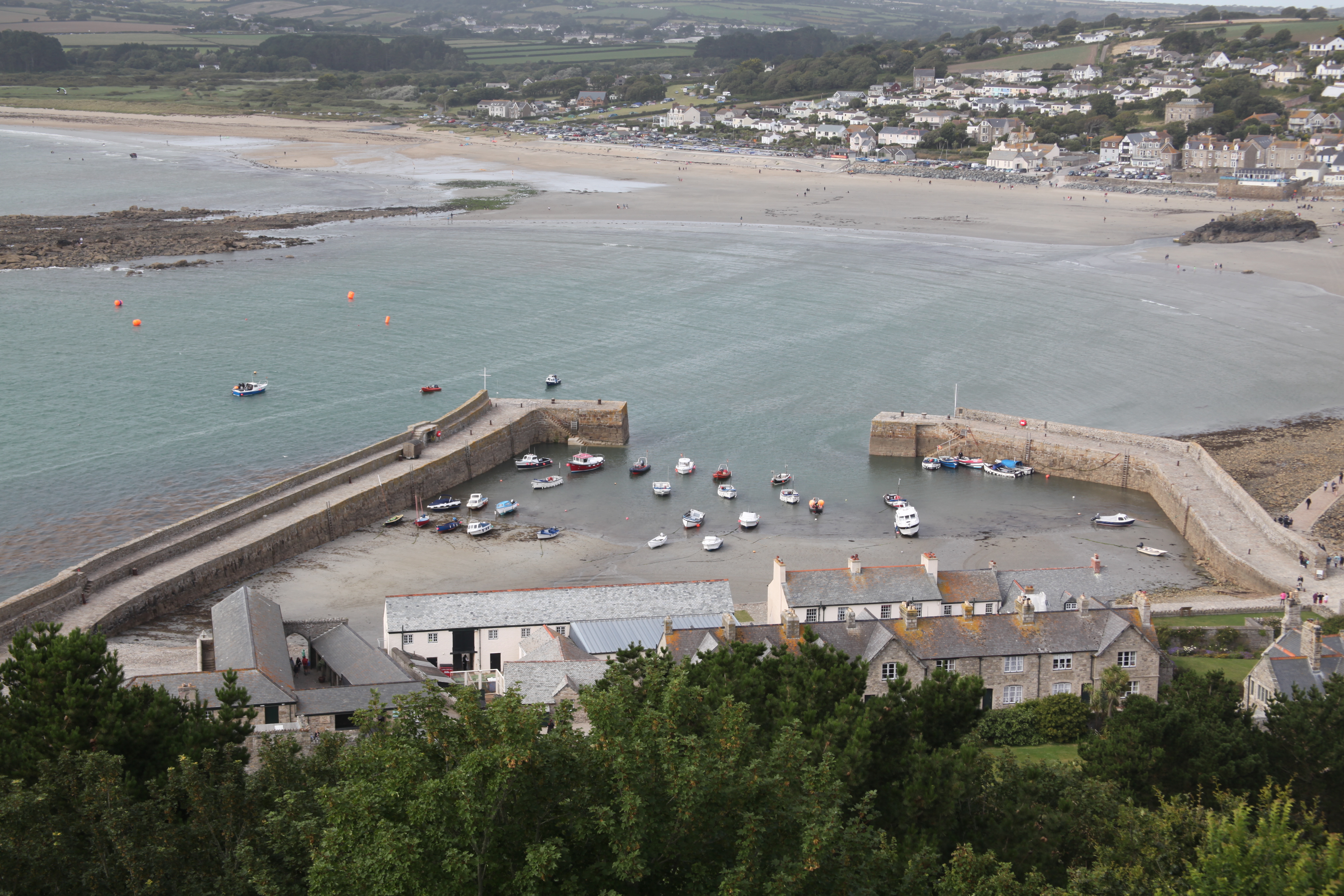 View of the island harbour